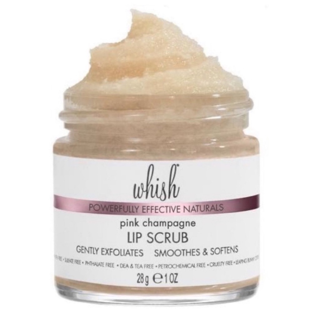 Whish Pink Champagne Lip Scrub - Exfoliates, Smoothes and Softens, 1 oz / 28 g - Picture 3 of 14